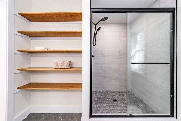 Bathroom, Glass Shower, Interior
