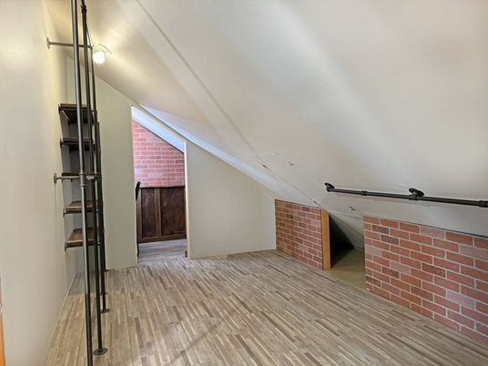 Interior, Stone Walls, Wood Texture Flooring