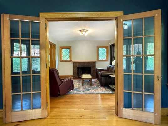 Fireplace, Interior, Living room, Wood Texture Flooring