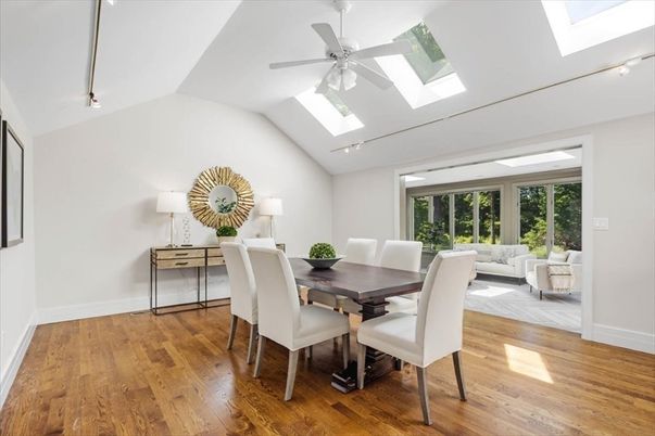 Dining room, Interior, Wood Texture Flooring