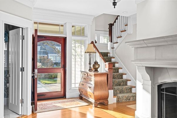 Fireplace, Interior, Wood Texture Flooring