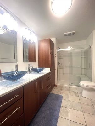 Bathroom, Dual Sink Vanities, Glass Shower, Interior