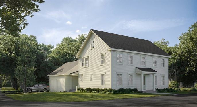 Attached, Exterior, Facade, Farmhouse