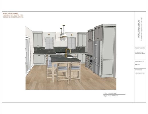 Interior, Kitchen, Wood Texture Flooring