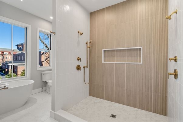 Bathroom, Free Standing Baths, Interior, Recessed Lighting