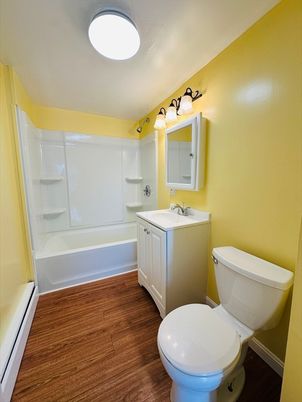 Bathroom, Interior, Wood Texture Flooring