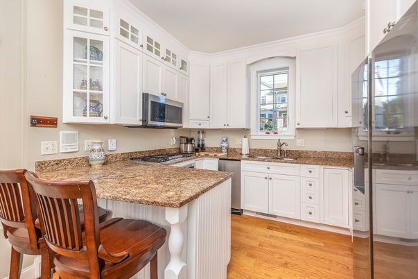 Interior, Kitchen, Wood Texture Flooring