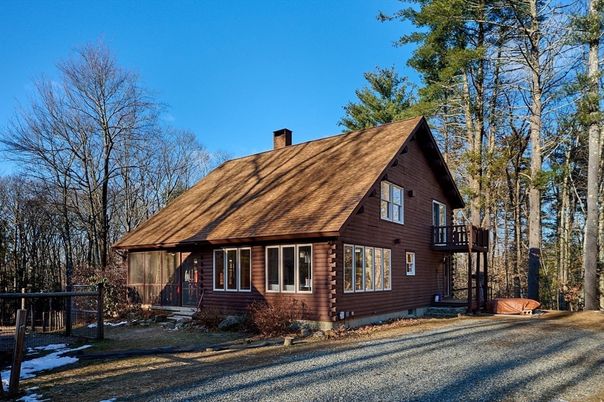 Backyard, Exterior, Facade, Log Home