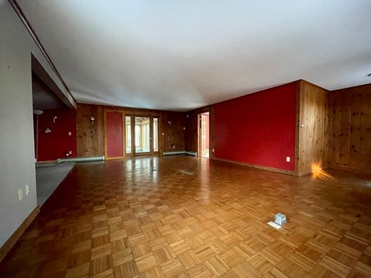 Empty room, Interior, Wood Texture Flooring, Wooden Walls