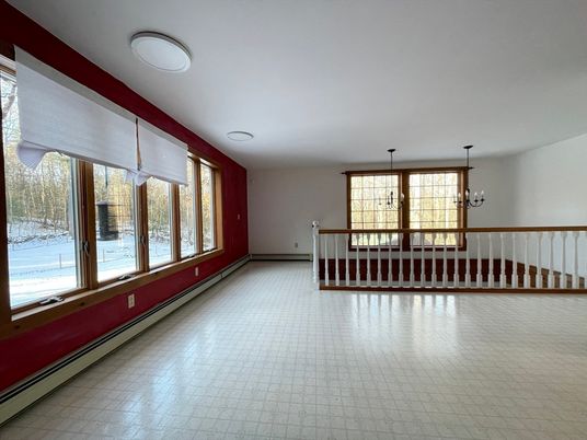 Chandelier, Empty room, Interior