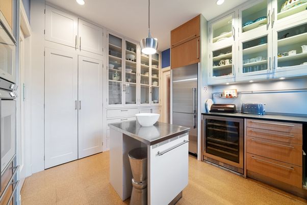 Interior, Kitchen, Pendant Lights, Recessed Lighting, Stainless Steel Appliances