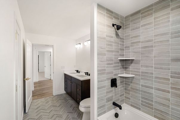 Bathroom, Interior, Wood Texture Flooring