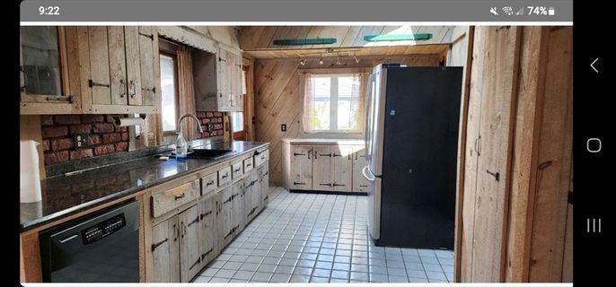 Interior, Kitchen, Wooden Walls