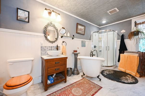 Bathroom, Dual Sink Vanities, Free Standing Baths, Glass Shower, Interior, Recessed Lighting