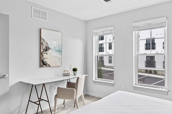 Bedroom, Home Office, Interior, Wood Texture Flooring