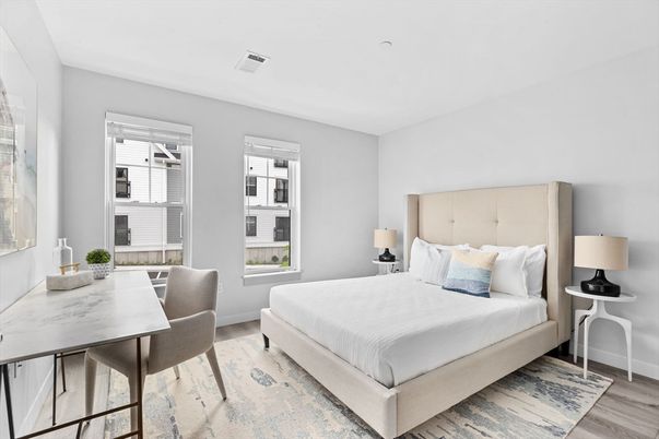 Bedroom, Home Office, Interior, Wood Texture Flooring