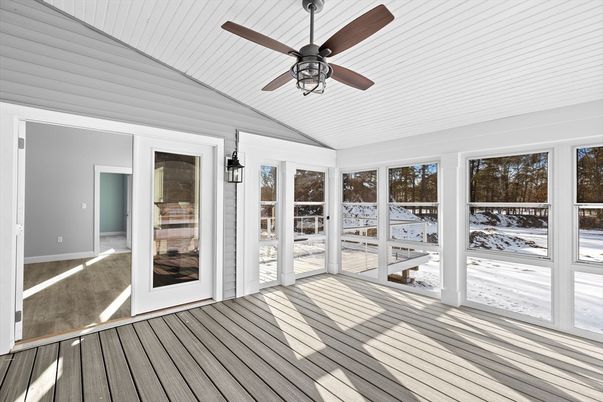Empty room, Interior, Sun Room, Wood Texture Flooring