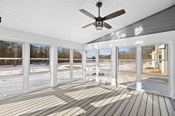 Interior, Sun Room, Wood Texture Flooring