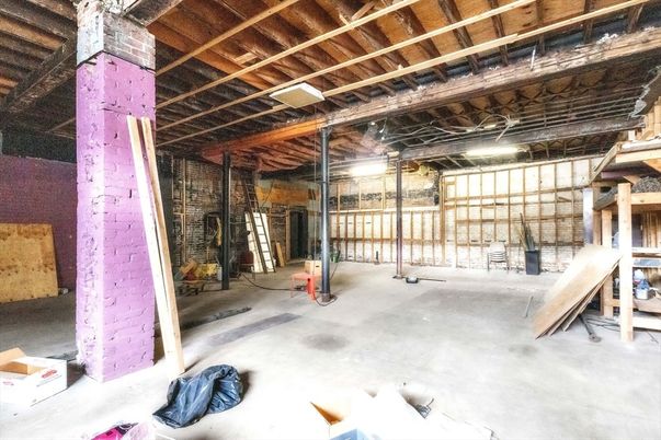 Interior, Stone Walls, Wooden Beams