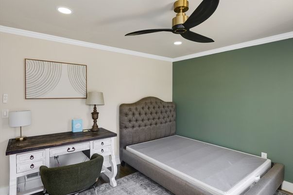 Bedroom, Home Office, Interior, Recessed Lighting