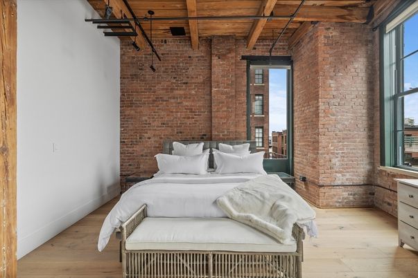 Bedroom, Interior, Stone Walls, Wooden Beams, Wooden Ceilings, Wood Texture Flooring