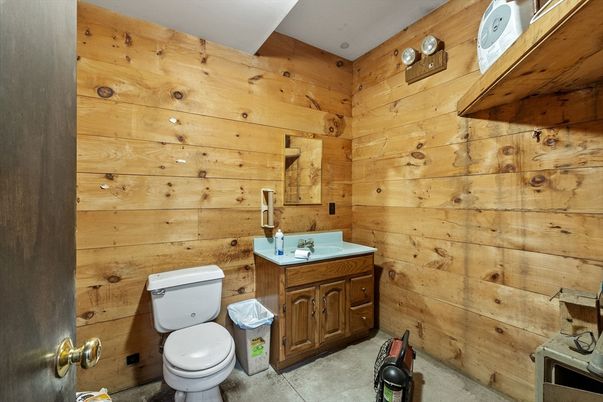 Bathroom, Interior, Wooden Walls