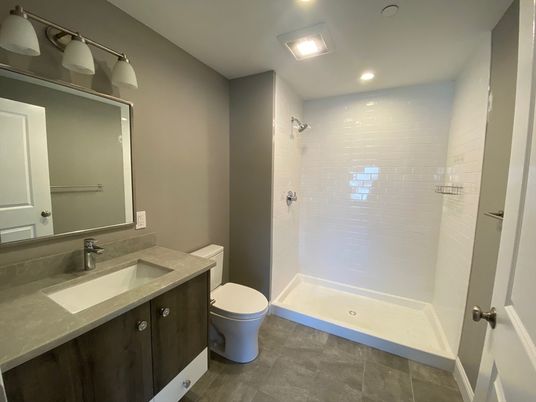 Bathroom, Interior, Recessed Lighting