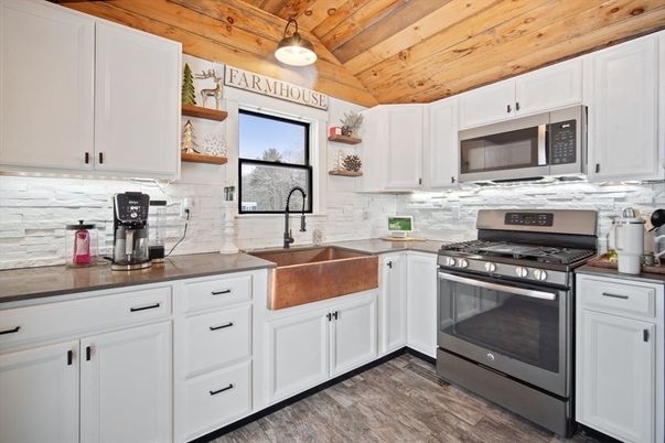 Interior, Kitchen, Wooden Ceilings, Wood Texture Flooring