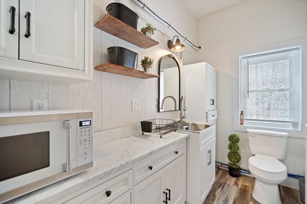 Bathroom, Interior, Wood Texture Flooring