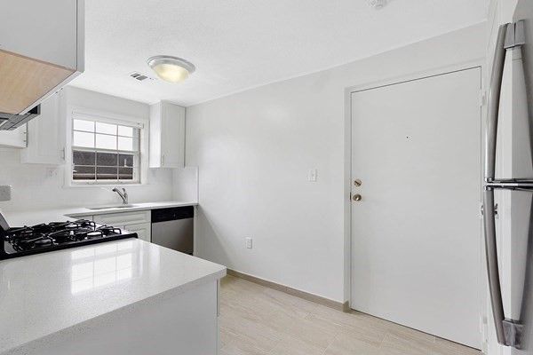 Interior, Kitchen, Wood Texture Flooring