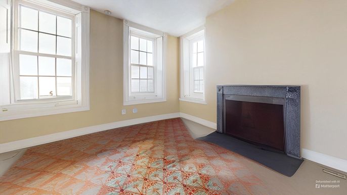 Empty room, Fireplace, Interior