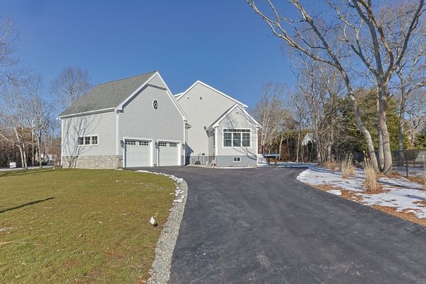 Attached, Backyard, Exterior, Facade, Farmhouse