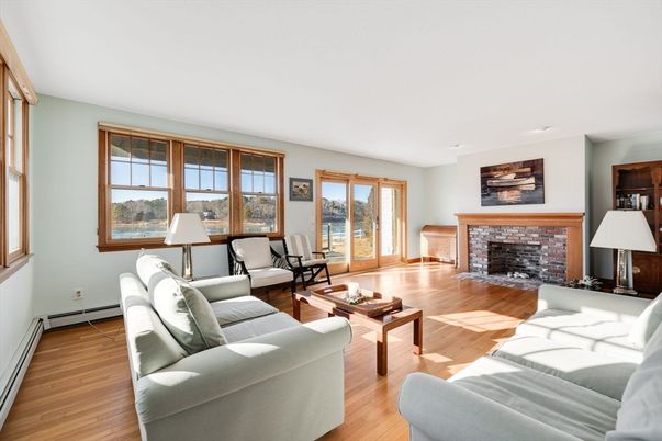 Fireplace, Interior, Living room, Wood Texture Flooring