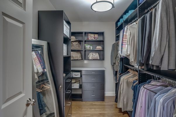 Interior, Walk-in Closets, Wood Texture Flooring