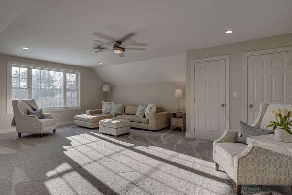 Interior, Living room, Recessed Lighting