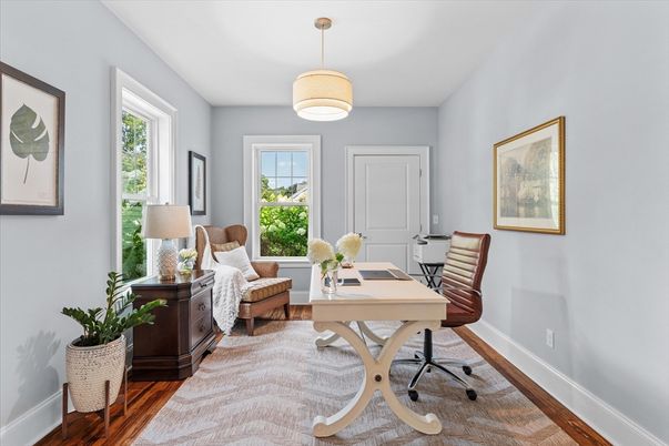 Home Office, Interior, Wood Texture Flooring