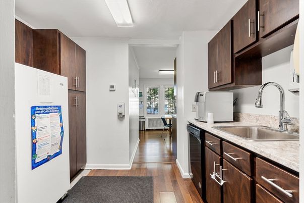 Interior, Kitchen, Wood Texture Flooring