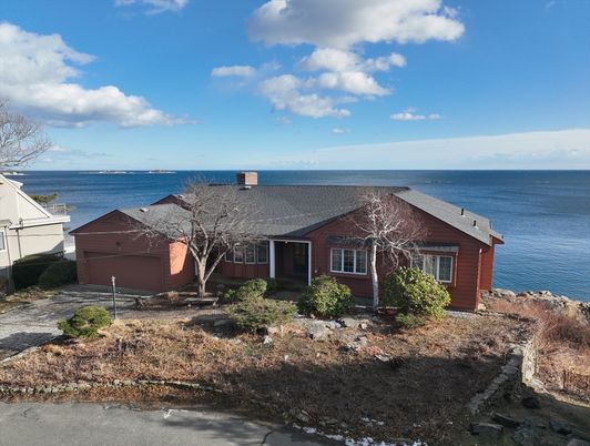 Attached, Exterior, Facade, Water, Log Home