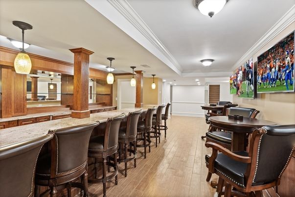 Interior, Pendant Lights, Wood Texture Flooring