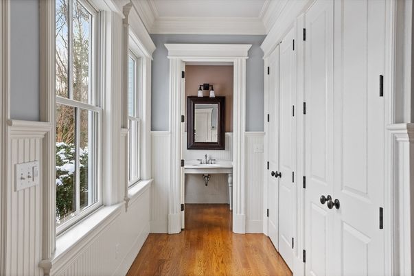 Bathroom, Interior, Wood Texture Flooring