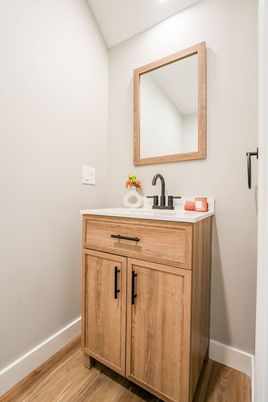 Bathroom, Interior, Wood Texture Flooring