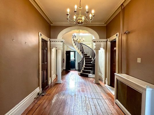 Chandelier, Interior, Wood Texture Flooring