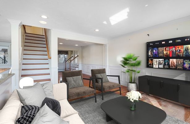 Interior, Living room, Recessed Lighting
