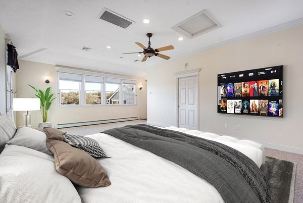 Bedroom, Interior, Recessed Lighting