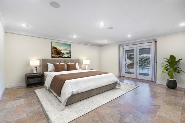 Bedroom, Interior, Recessed Lighting