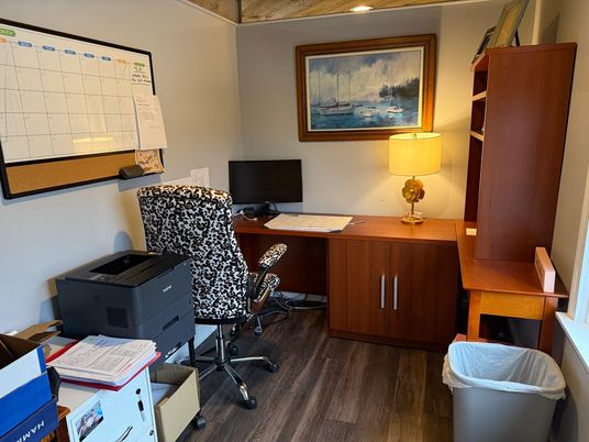 Home Office, Interior, Wood Texture Flooring