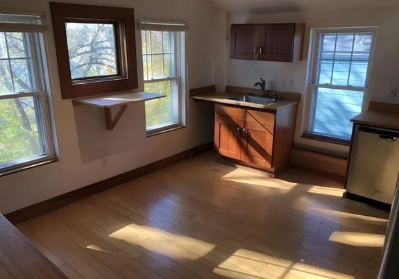 Interior, Kitchen, Wood Texture Flooring