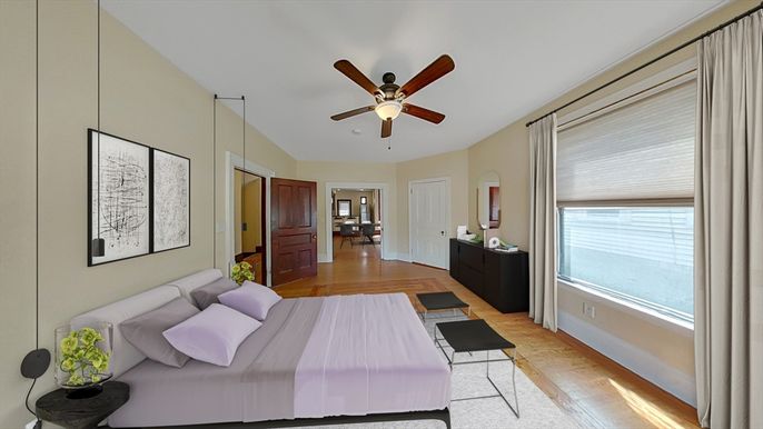 Bedroom, Interior, Wood Texture Flooring