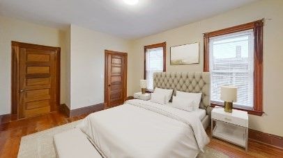 Bedroom, Interior, Wood Texture Flooring