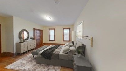 Bedroom, Interior, Wood Texture Flooring